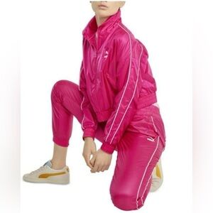 Puma Iconic T7 Woven Track Suit in Pink